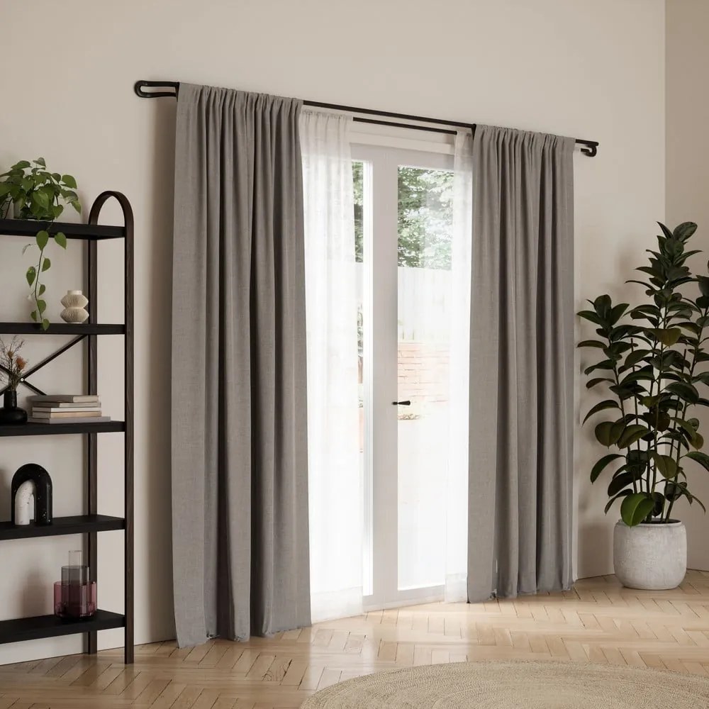 Acél bővíthető függönykarnis 107 - 305 cm Midnight – Umbra