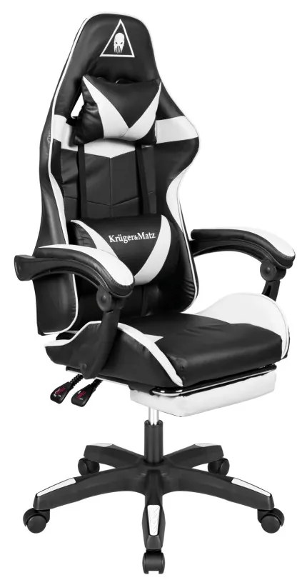 Kruger&Matz GX-150 játékszék Fehér és fekete.
