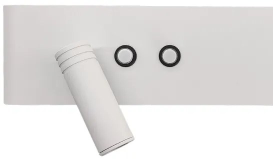 LED fali spotlámpa RESORT, LED/10W/230V + LED/3W, fehér, baloldali