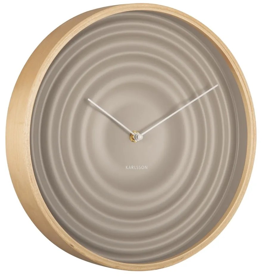 Ribble bézs falióra, ø 31 cm - Karlsson