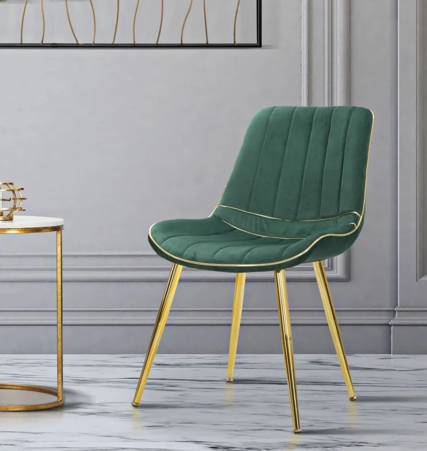 Szék paris verde/arany készlet 2 db 51x59x79cm