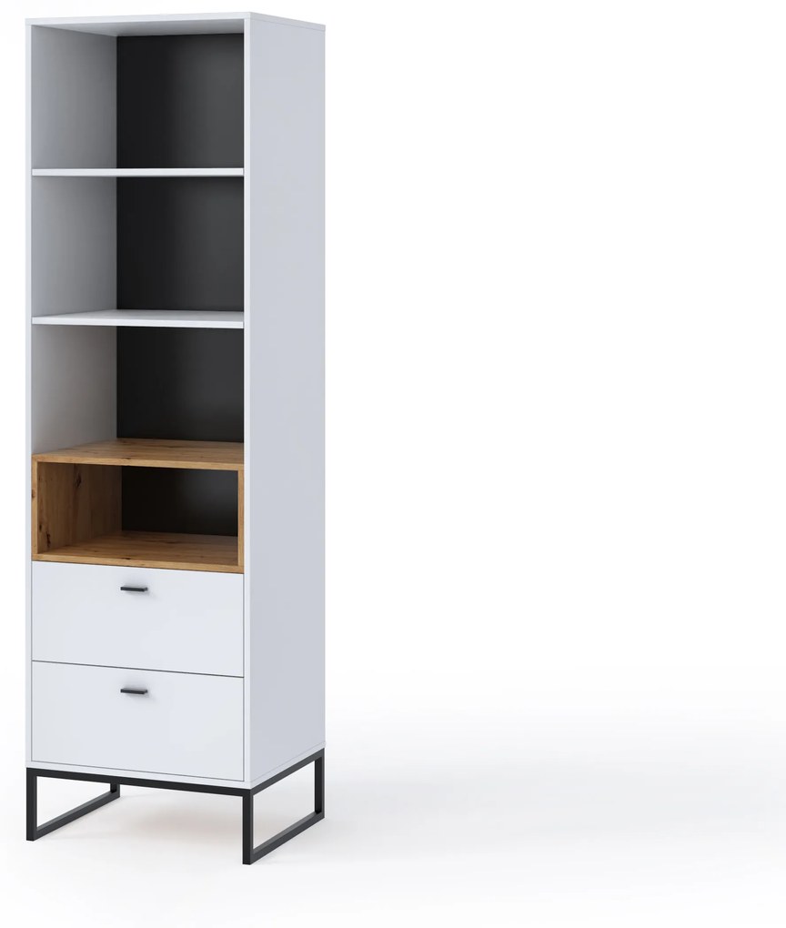 Regál Oliver R60 (fehér + artisan tölgy). 1051799