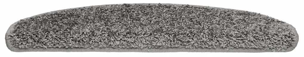 20 db szürke, félkör alakú, nagy lépcsőszőnyeg 65 x 21 x 4 cm