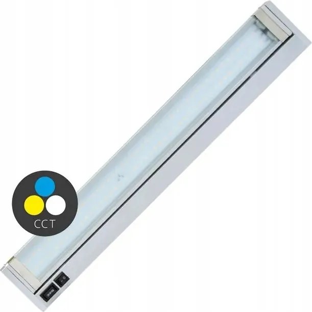 Ecolite konyhai Led lámpa 10W, Cct, 800lm, 59cm, ezüst TL2016-CCT/1
