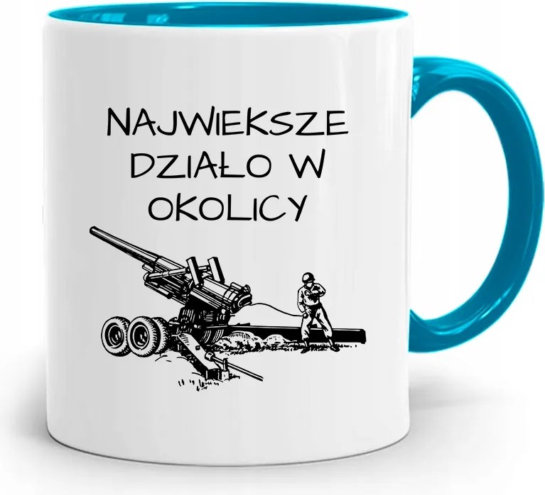 Kék Bögre Fiúnak Legnagyobb Ágyú nyomott mintával