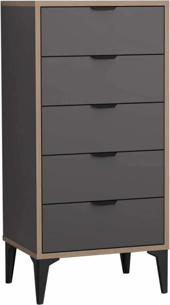 Arden komód, antracit, 50 cm
