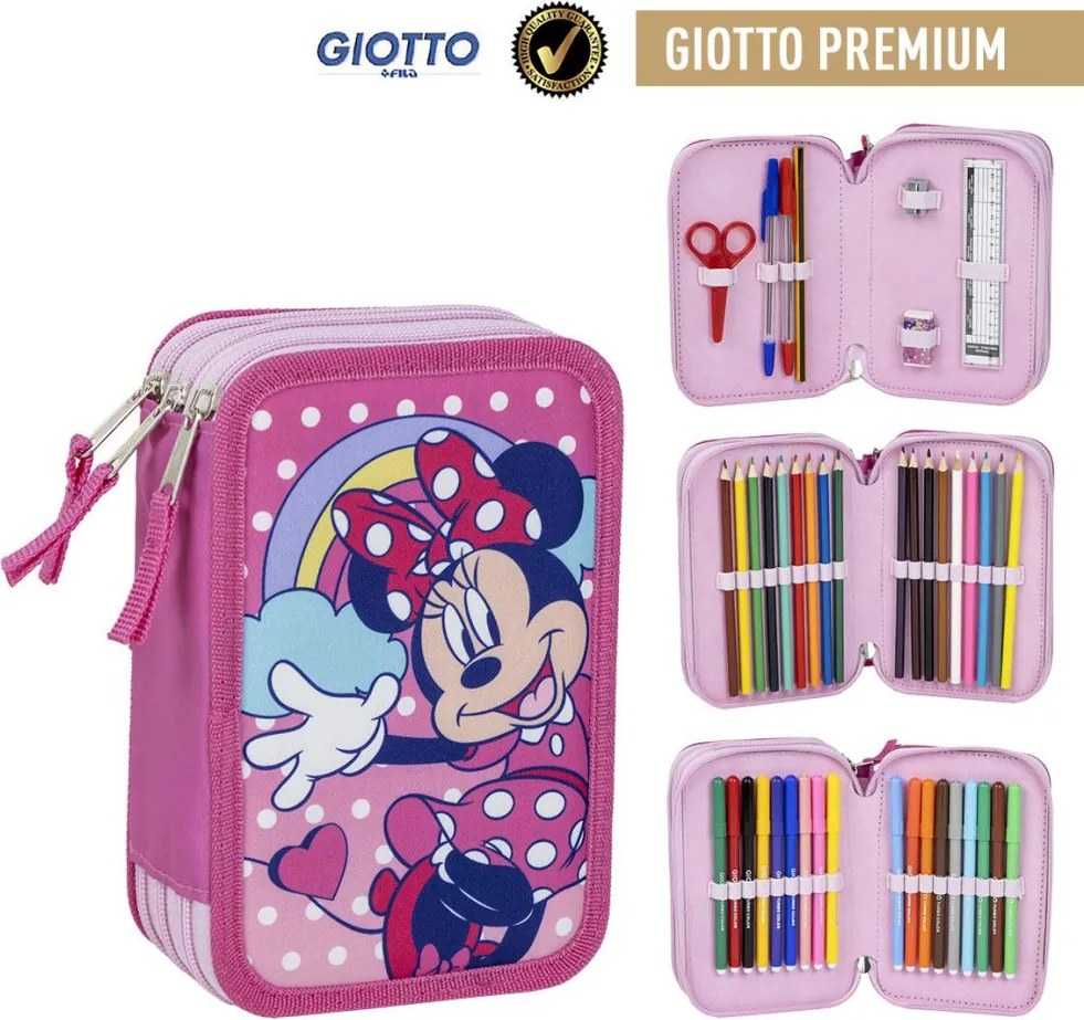 Disney Minnie Dots tolltartó töltött 3 emeletes Giotto
