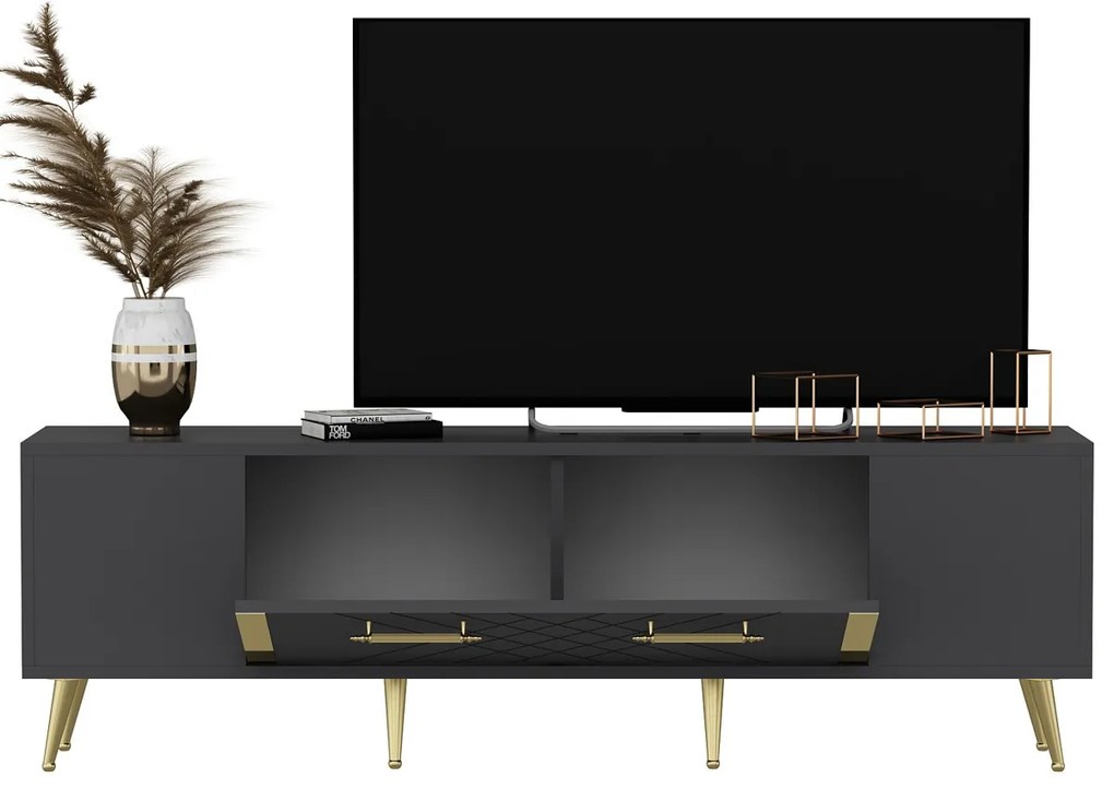 Detas Anthracite TV asztal