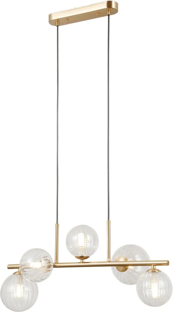 Italux modern függeszték toledo átlátszó arany itxpnd-40717-5-hbr