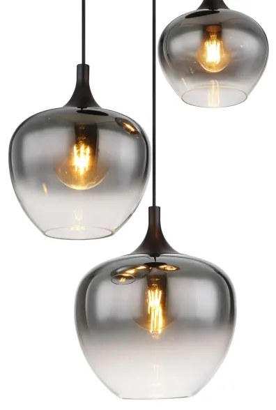 Globo 15548-3H - Csillár zsinóron MAXY 3xE27/40W/230V fekete