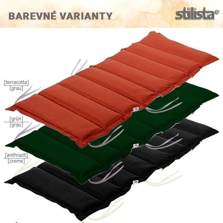 STILISTA  Ülőpárna készlet székre 2 db terrakotta/szürke