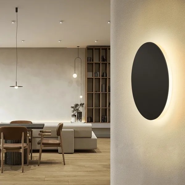 Aigostar - LED Fali lámpa LED/6,5W/230V 3000K 18 cm fekete