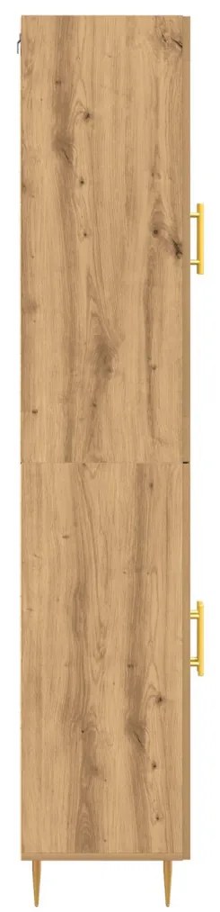 Artisan tölgy magasító 69.5x34x180 cm szerelt fa