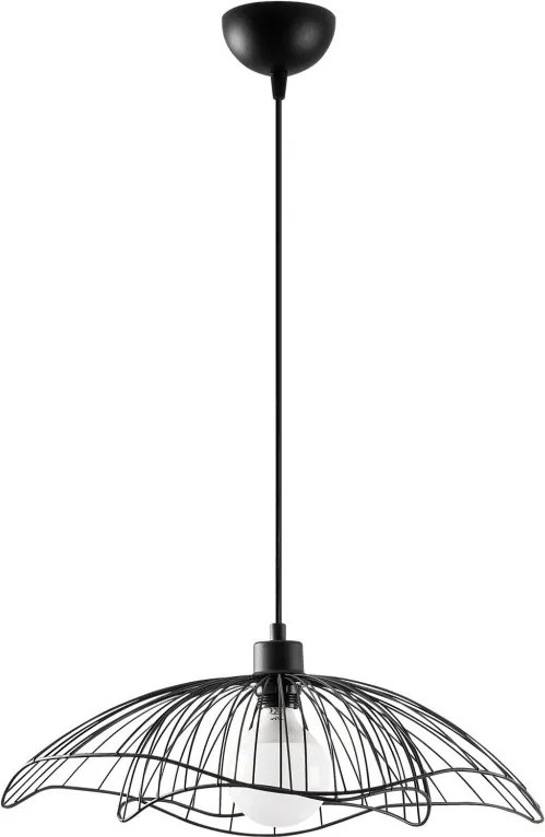 Farac 6380 fekete fém függőlámpa, Ø50 cm