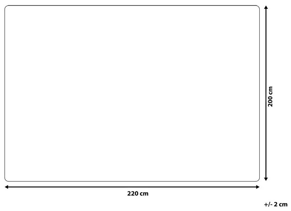 Mustársárga pamut ágytakaró 200 x 220 cm SAITLER Beliani