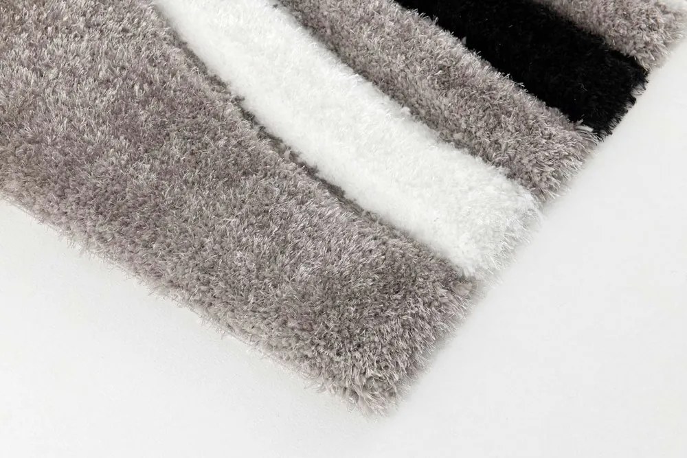 California Shaggy P305A szürke szőnyeg 60x220 cm