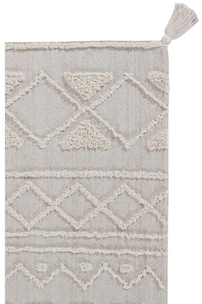 Fehér mosható kézi szövésű pamut szőnyeg 200x300 cm Tribu Natural – Lorena Canals