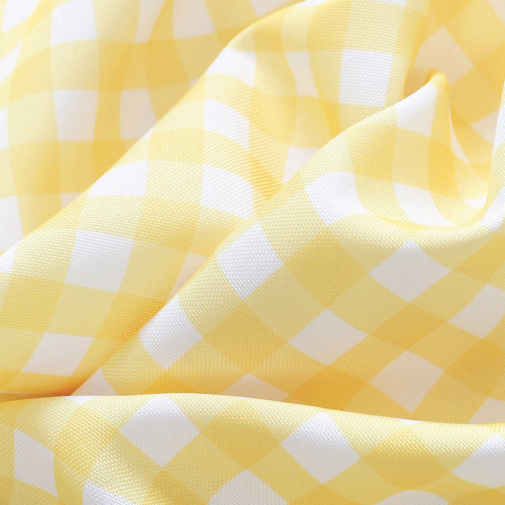 Goldea teflonos asztalterítő - sárga kockás 120 x 160 cm
