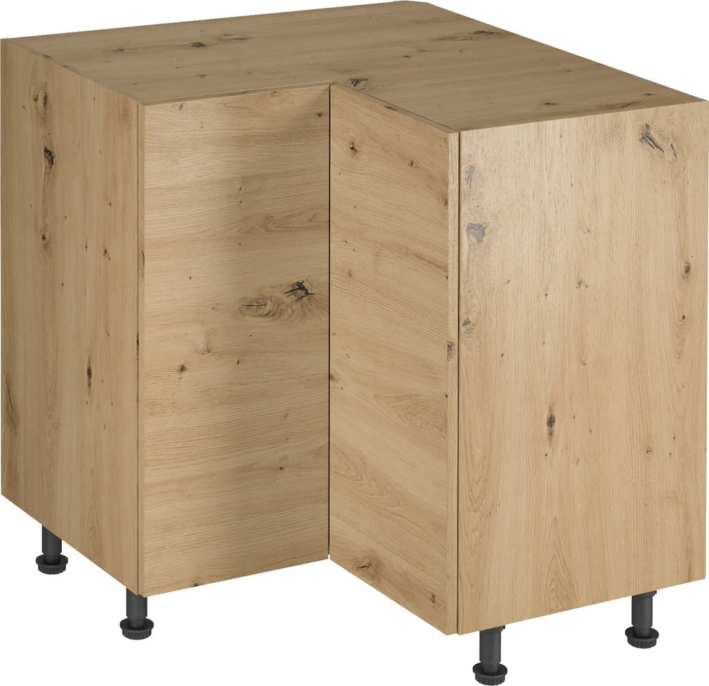 Sarok alsó szekrény, artisan tölgy, LANGEN D90N