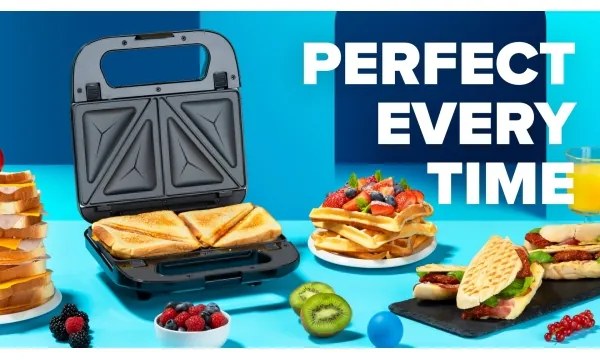 Niceboy ION Snacker S3 - Szendvics készítő 3in1 750W/230V rozsdamentes/fekete