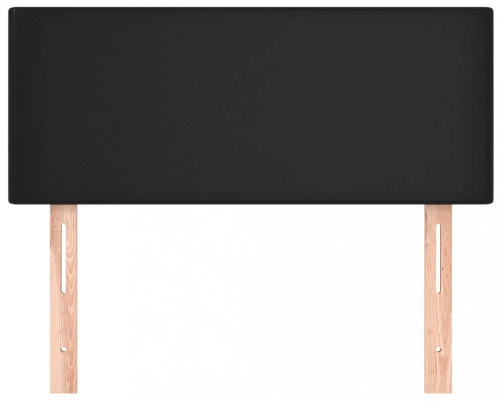 fekete műbőr fejtámla 100x5x78/88 cm