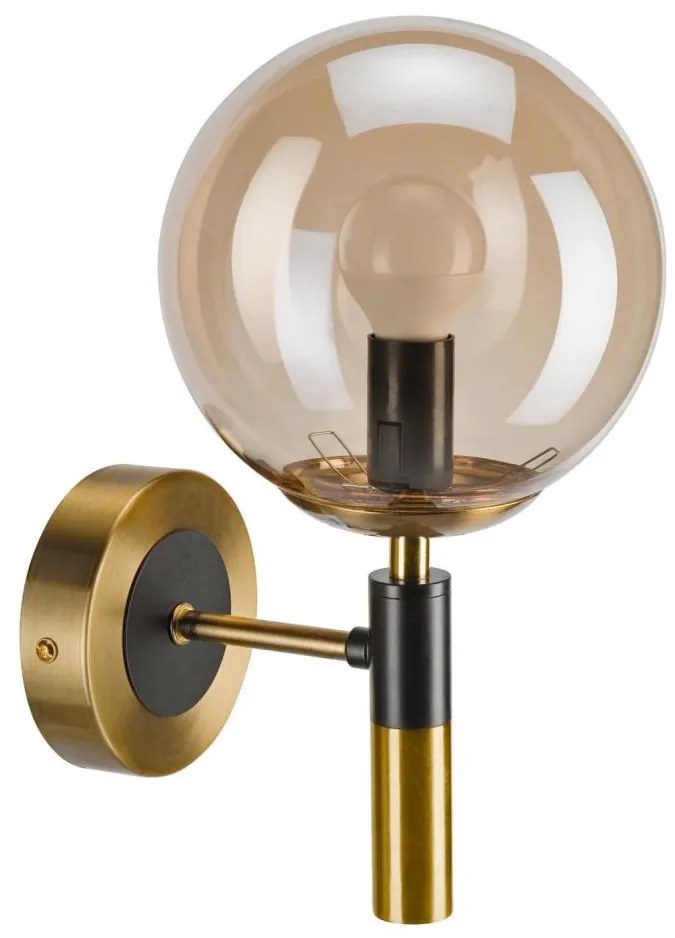 Fali lámpa ROLLO 1xE14/5W/230V arany/füstös bézs