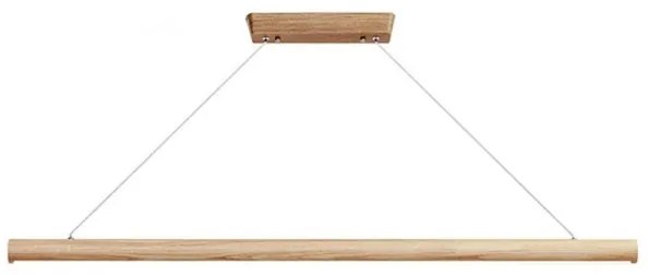 LED Csillár zsinóron LED/26W/230V 4000K 150 cm kőris/tömör fa