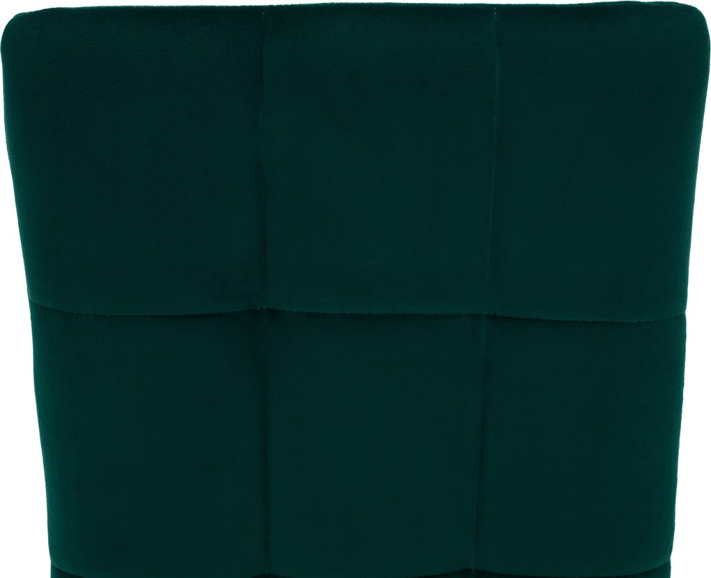 Szék, smaragd Velvet szövet/fém, ADORA NEW