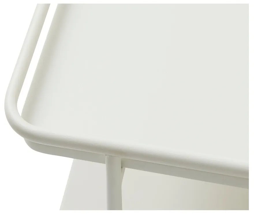 Világosszürke fém dohányzóasztal 75x75 cm Yuba – Unique Furniture