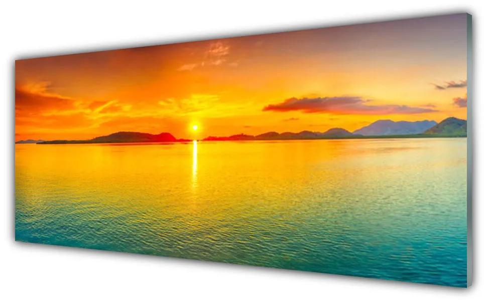 Üvegkép Sea Sun Landscape 125x50 cm