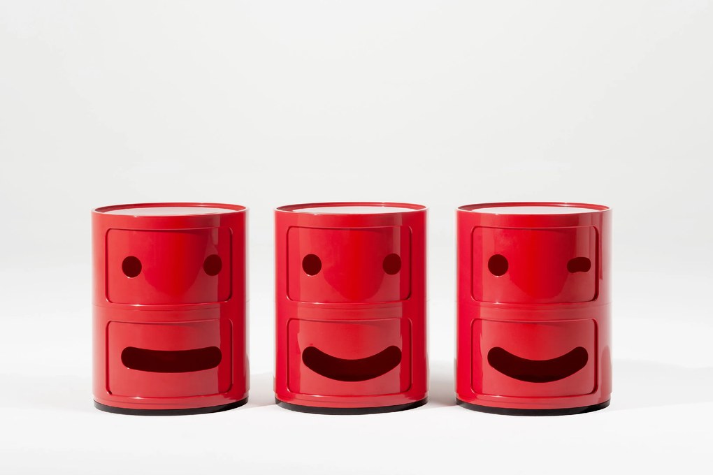 Componibili Smile asztal, piros - Kartell