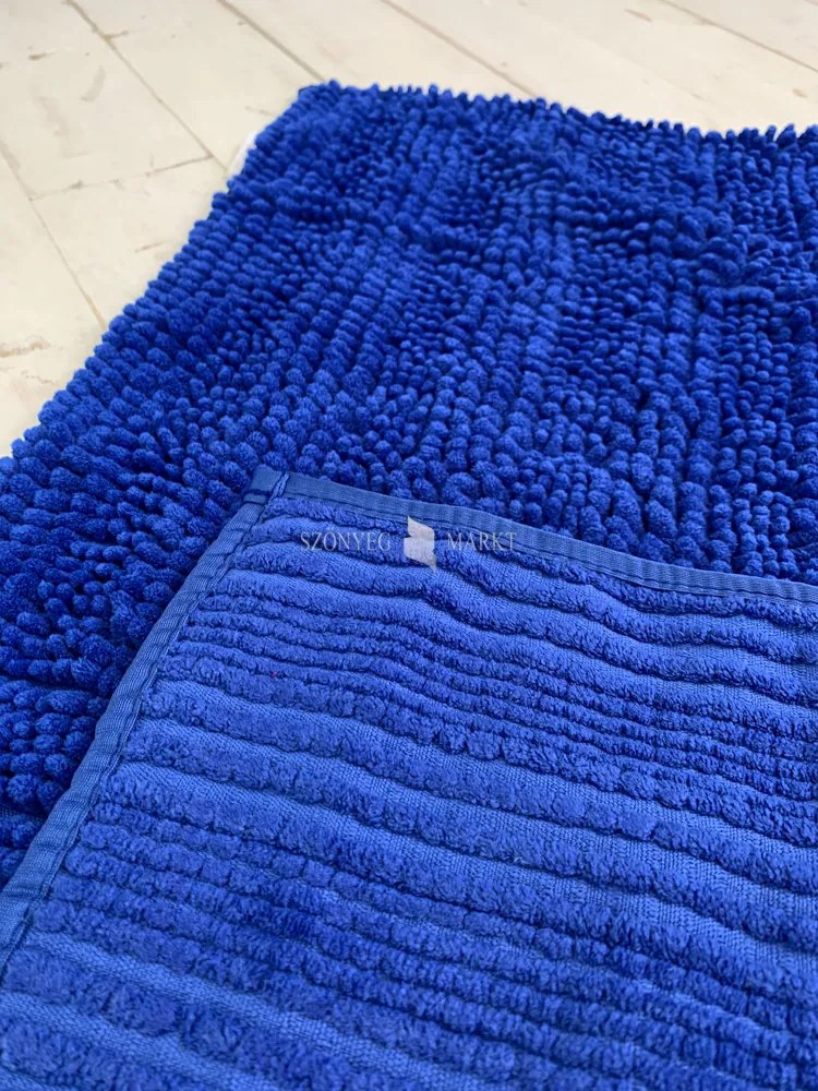 Textil kék (blue) fürdőszobai szőnyeg 50x80 cm