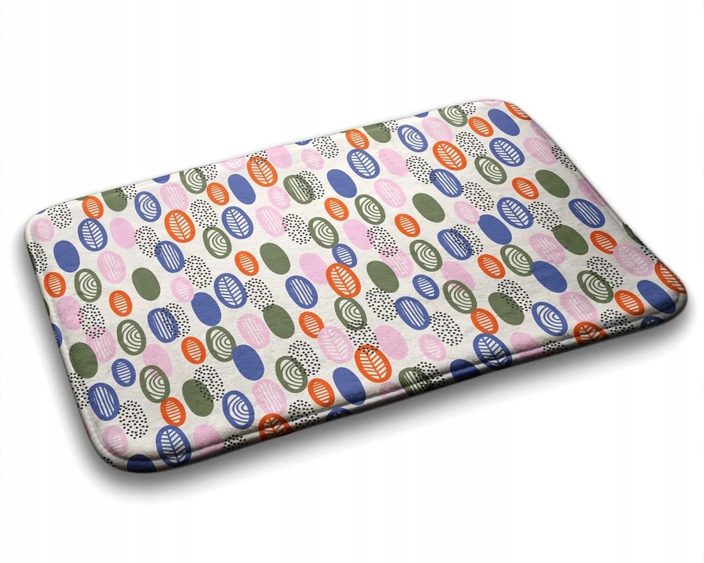 Gumírozott fürdőszobaszőnyeg Absztrakt 75x45