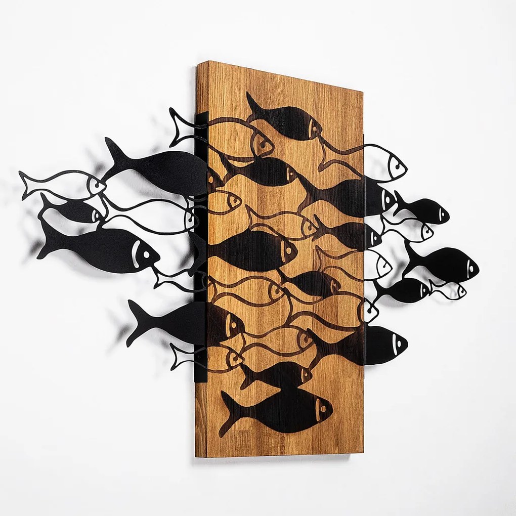 Shoal fa fali dekoráció, 58×88 cm