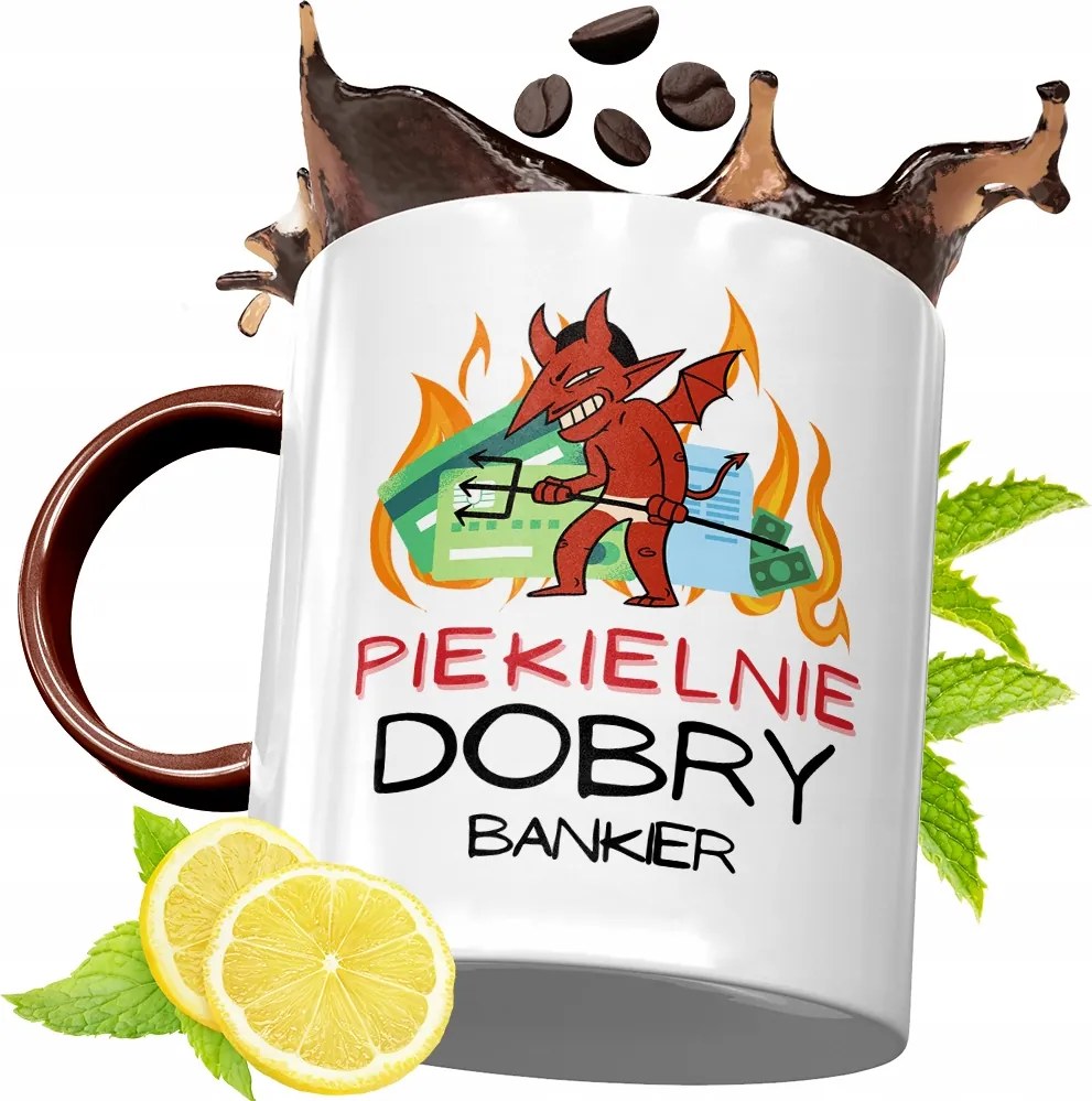 Bordó Bögre Bankárnak Születésnapi Ajándék fényképes nyomtatással