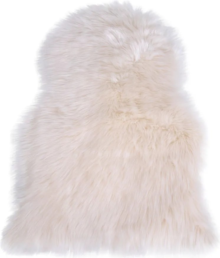 Lambskin báránybőr szőnyeg, műbőr 50x85 cm, Elefántcsont