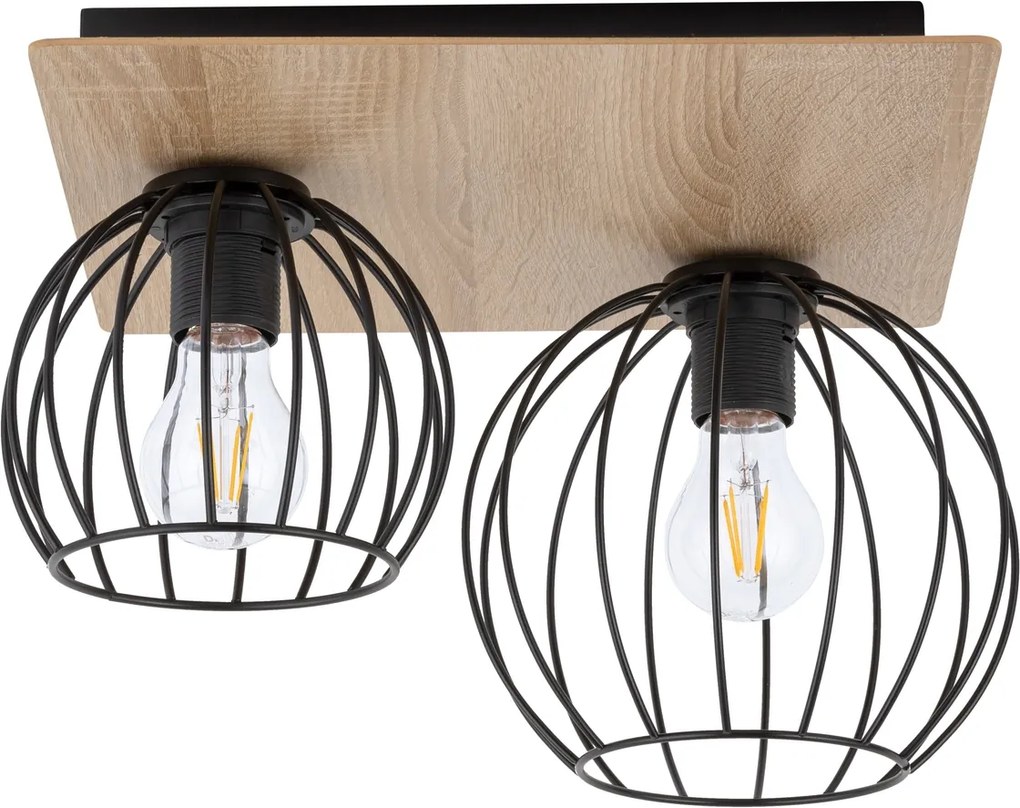 Sigma lighting modern skandináv mennyezeti lámpa cyber fekete tölgy sig32358