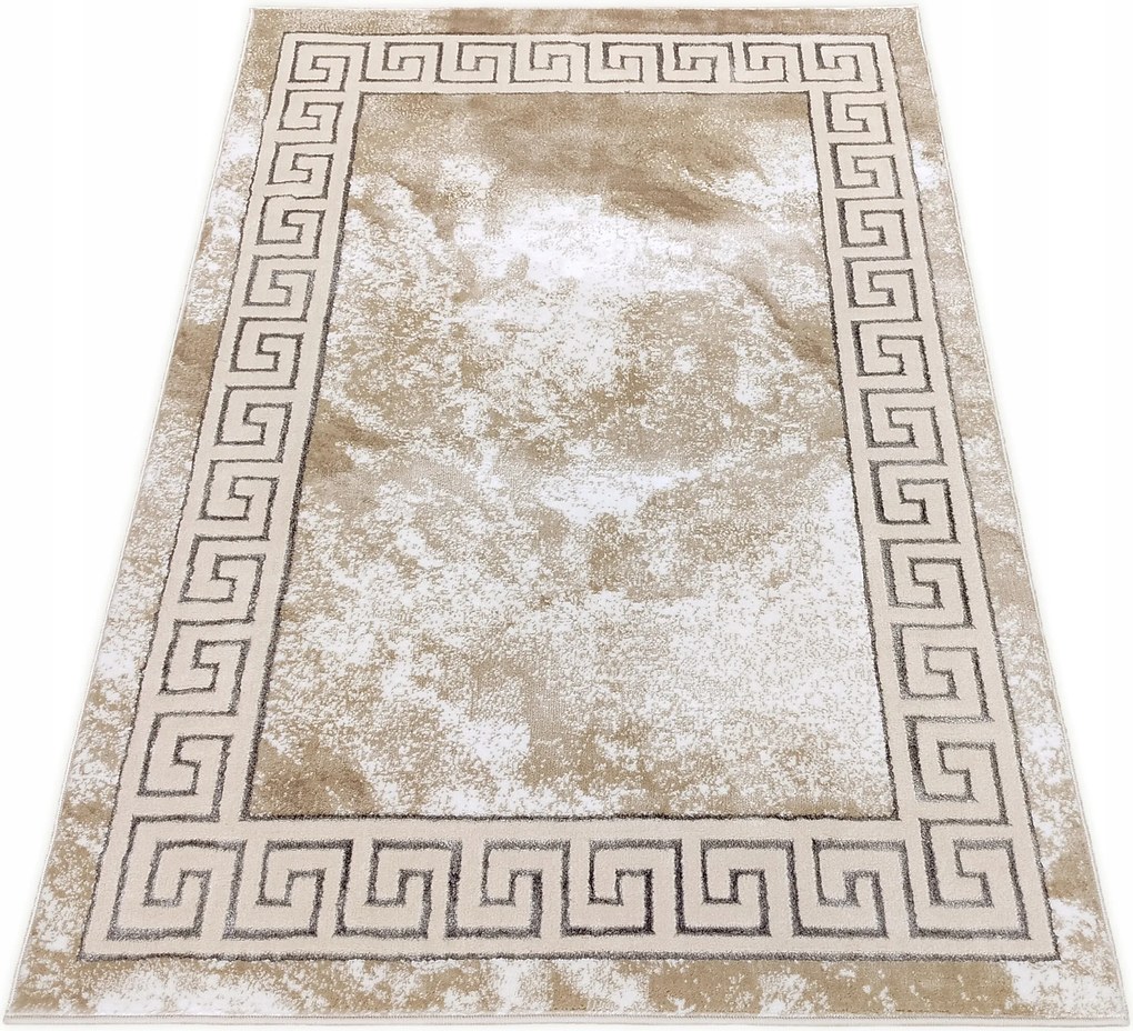 Szőnyeg 200x290 Modern Márvány Nappaliba Bézs