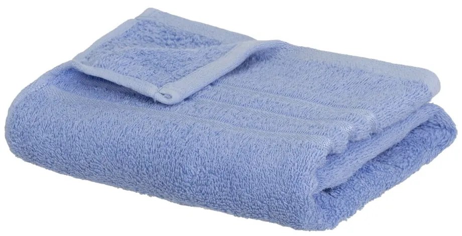 Kék frottír pamut törölköző 50x100 cm Simple – Casa Selección