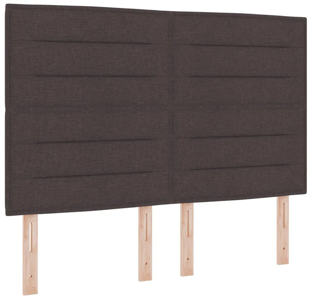 Box Spring Ágy Matrac Sötétbarna 160x200 cm Szövet