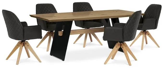 Tömör Tölgy Étkezőasztal 200×100 cm. DUB – DS-M200