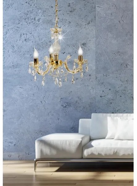 Csillár láncon MARIA TERESA 3xE14/40W/230V