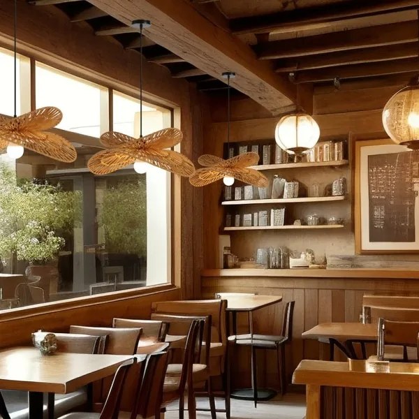 Immax 08265L - Csillár zsinóron MARIPOSA 1xE27/40W/230V átm. 50 cm juta