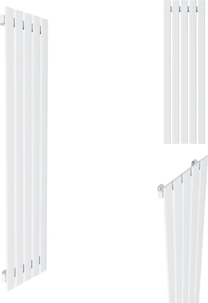Dekorációs Radiátor FÜGGŐLEGES-R5 1800/380 Fehér Matt Szerkezet