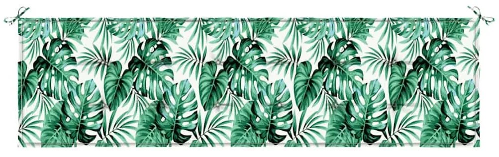 Kerti pad párna Virágos Zöld 180 x 50 x 4 cm Oxford szövet