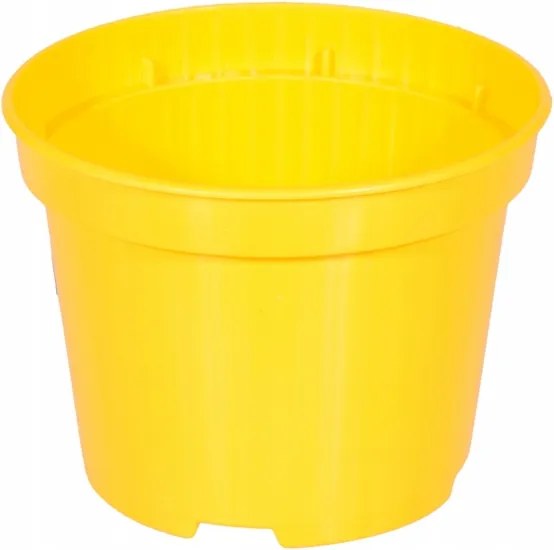 Kerek kaspó sárga színben 11x9cm 0,65L 10db
