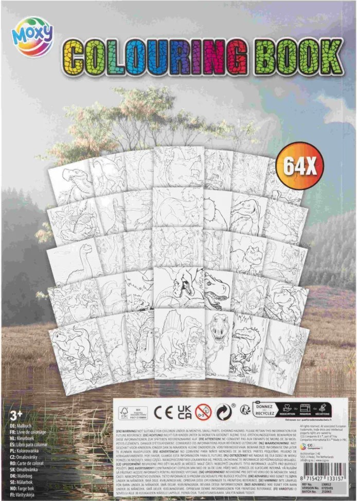 Dinoszaurusz Expedition színező 64 oldal