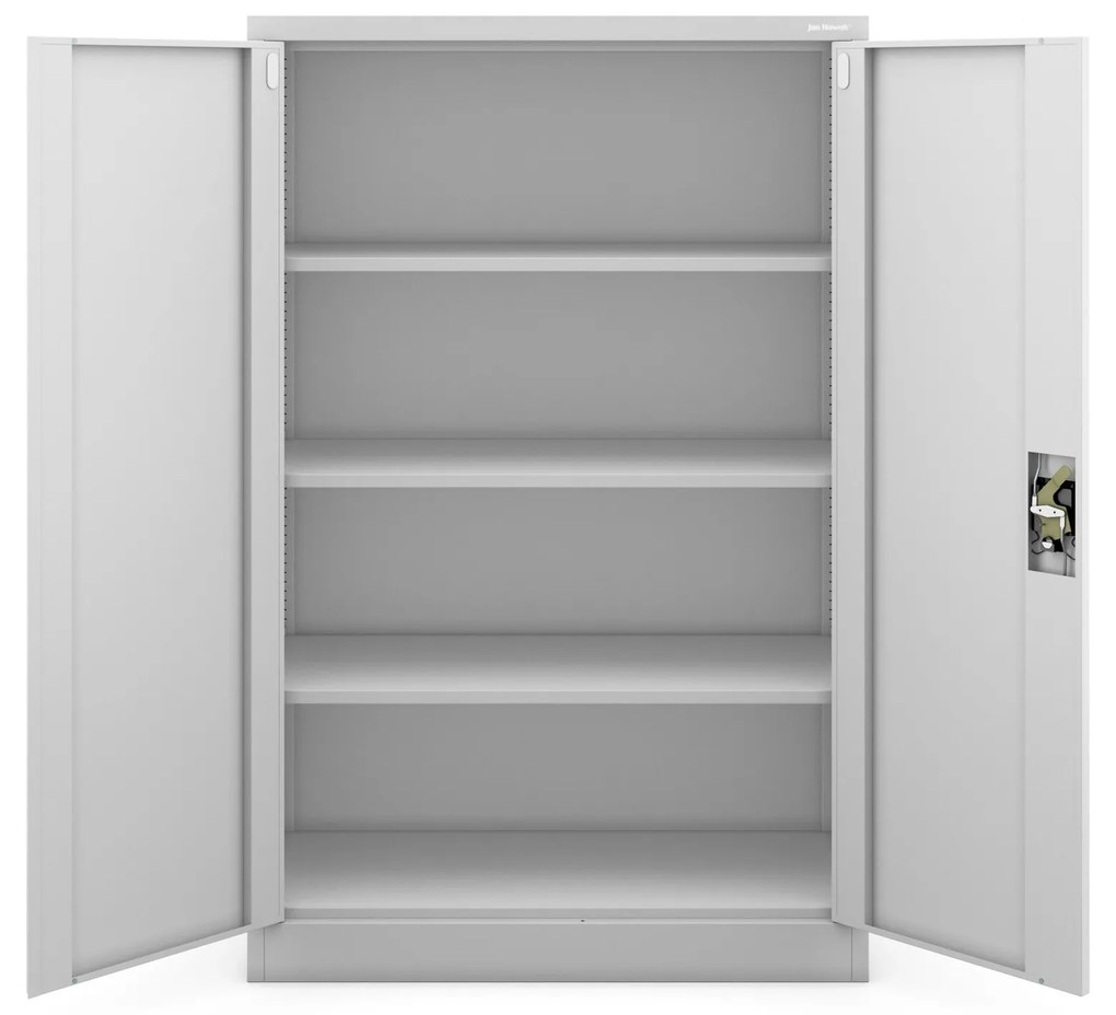 Fém iratszekrény KEVIN, 900 x 1400 x 400 mm, szürke