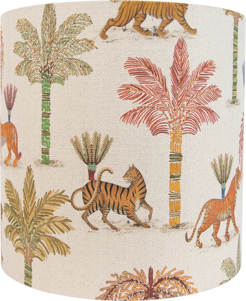 Szövet lámpaernyő többszínű, állatmintás 40/40/40