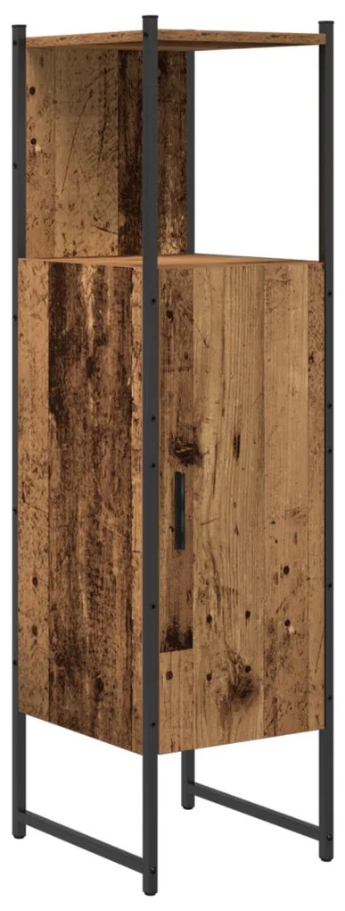 vidaXL Fürdőszoba bútor szett 4 pcs Barna 33 x 33 x 185.5 cm Faanyag